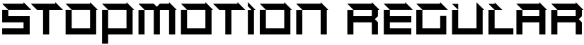 Stopmotion Regular font