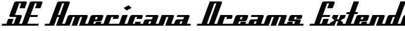 SF Americana Dreams Extended Bold font