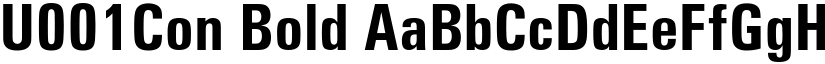 U001Con Bold font