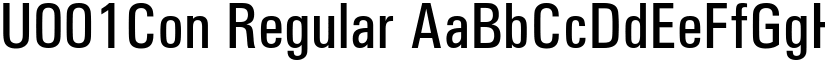 U001Con Regular font