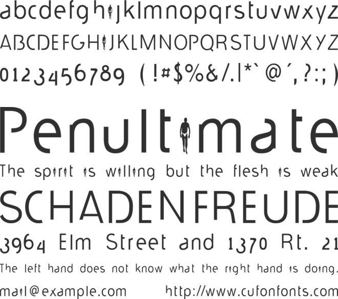 durselinvenice2015 font preview