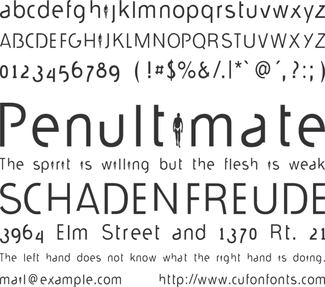 durselinvenice2015 font preview