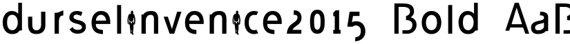 durselinvenice2015 Bold font
