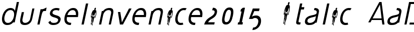 durselinvenice2015 Italic font