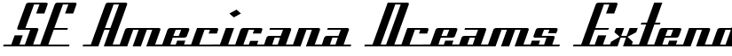 SF Americana Dreams Extended font