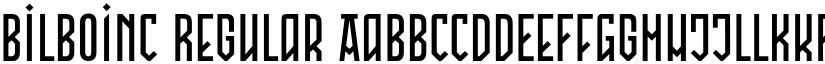 BilboINC Regular font