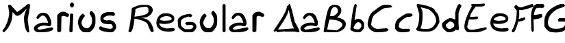 Marius Regular font