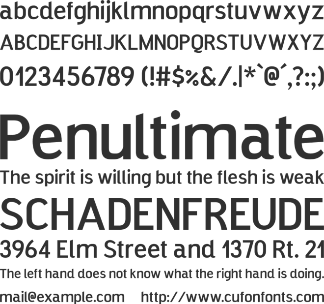 Pacaya font preview