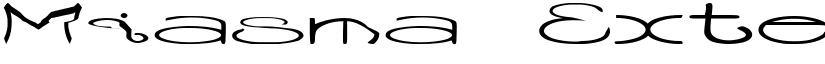Miasma Extended Extended font