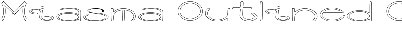 Miasma Outlined Outlined font