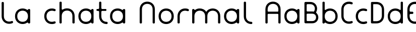 La chata Normal font