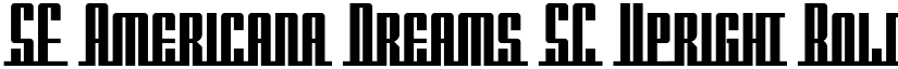 SF Americana Dreams SC Upright Bold font