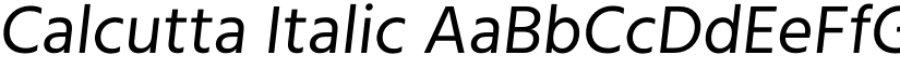 Calcutta Italic font