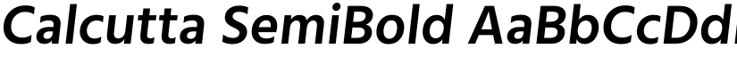 Calcutta SemiBold font