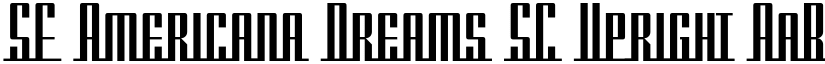 SF Americana Dreams SC Upright font