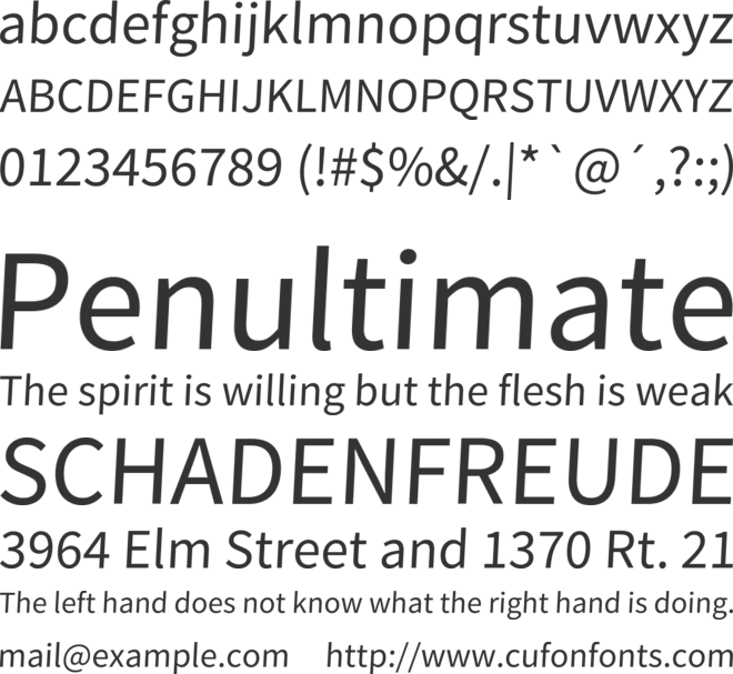 Kilde Sans font preview