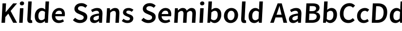 Kilde Sans Semibold font