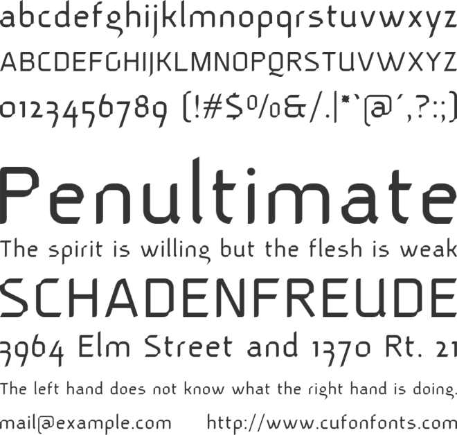 Ptah font preview