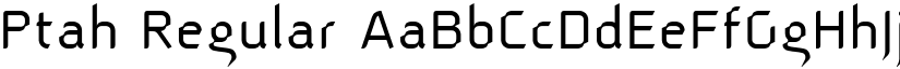 Ptah Regular font