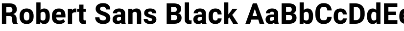 Robert Sans Black font