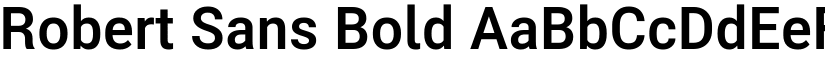 Robert Sans Bold font