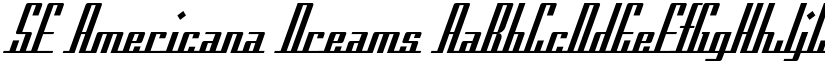 SF Americana Dreams font