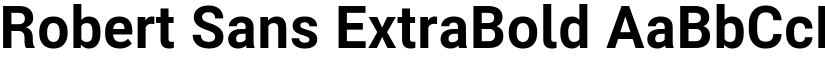 Robert Sans ExtraBold font