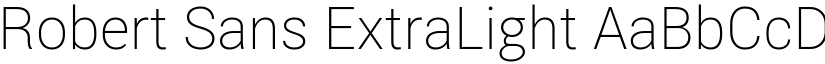 Robert Sans ExtraLight font
