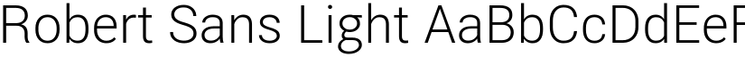 Robert Sans Light font