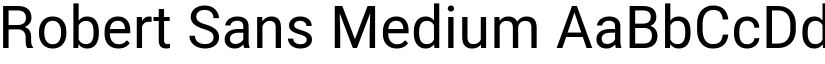 Robert Sans Medium font