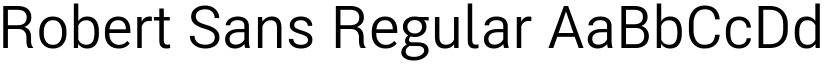 Robert Sans Regular font