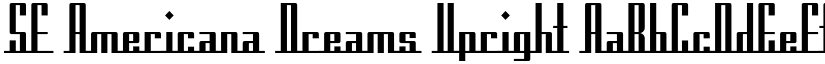 SF Americana Dreams Upright font