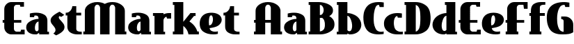 EastMarket font