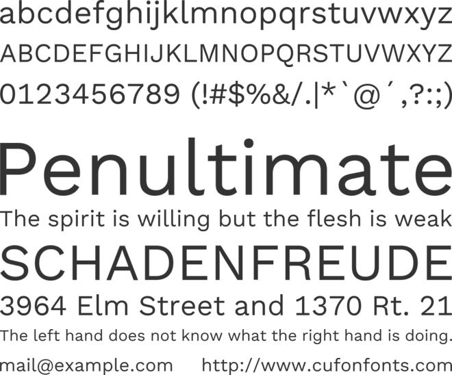 Elaine Sans font preview