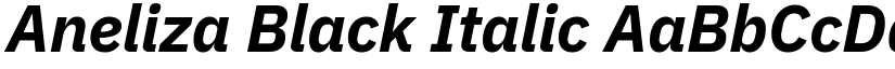 Aneliza Black Italic font
