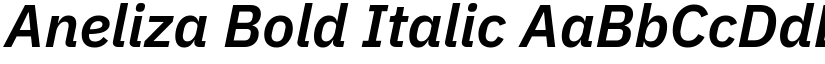 Aneliza Bold Italic font