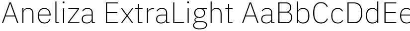 Aneliza ExtraLight font