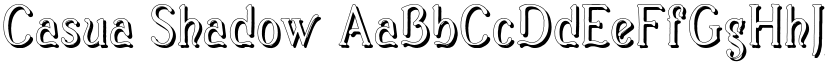 Casua_Shadow font