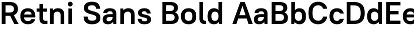 Retni Sans Bold font