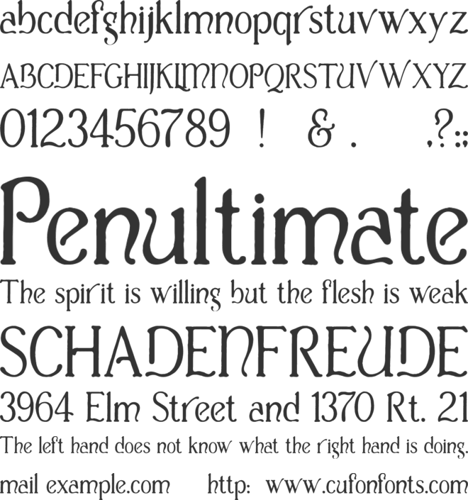 Casua font preview