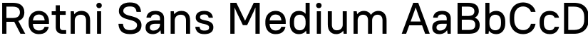 Retni Sans Medium font