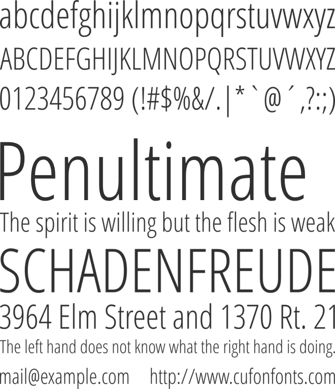Germano font preview