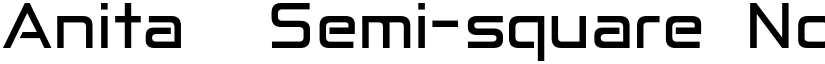 Anita  Semi-square Normal font