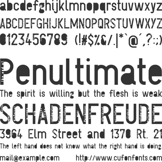 SymLogiDINs font preview