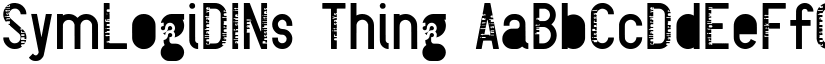 SymLogiDINs Thing font