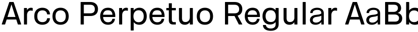 Arco Perpetuo Regular font