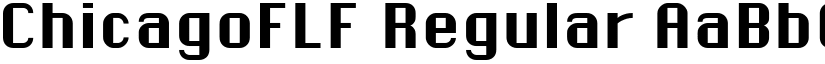 ChicagoFLF Regular font