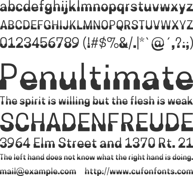 Coupeur Bricoleur font preview