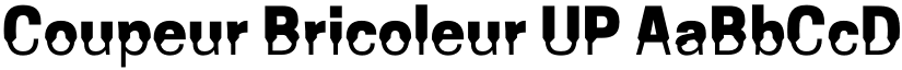 Coupeur Bricoleur UP font