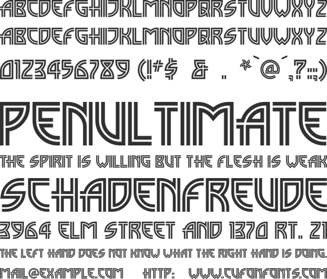 Madison Square font preview